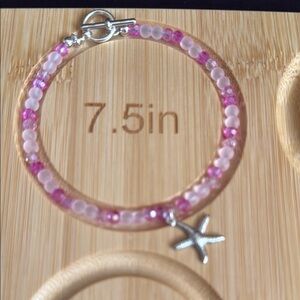 Handmade Bracelet with Starfish Charm